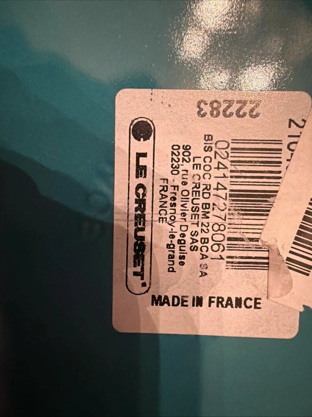 Le Creuset 22 Enameled Cast Iron Dutch Oven Caribbean